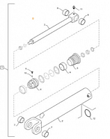 47709594 - стержень - CASE CONSTRUCTION, Оригинал