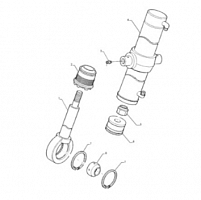 47545464 - гидравлический цилин - CASE CONSTRUCTION, Оригинал