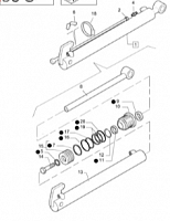 87315519 - гидравлический цилин - CASE CONSTRUCTION, Оригинал